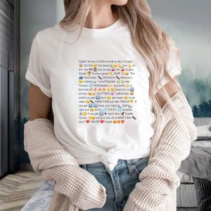 Trump Felon Slutty Text T Shirt 1