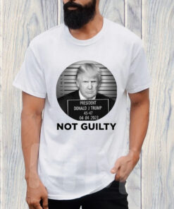 Trump Mugshot Black Cotton T Shirt 1