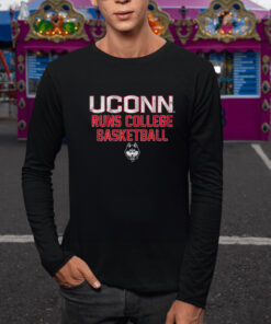 UCONN RUNS COLLEGE BASKETBALL T SHIRT 2