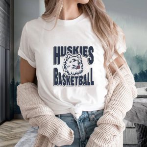 Uconn Huskies Basketball Vintage Logo Mascot T-Shirt