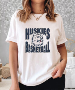 Uconn Huskies Basketball Vintage Logo Mascot T Shirt 2