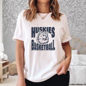 Uconn Huskies Basketball Vintage Logo Mascot T Shirt 2