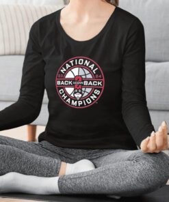 Uconn Huskies Nike Back to back Ncaa Men's Basketball National Champions Celebration Logo T Shirt 1