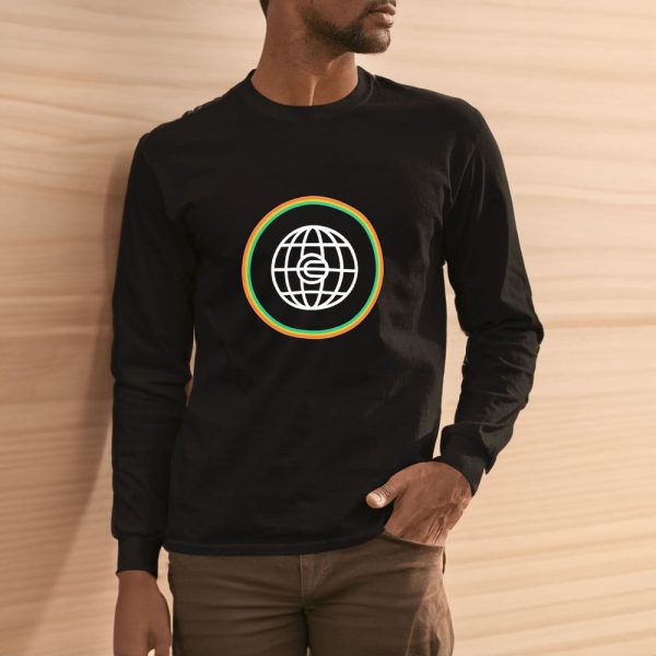 Unique Human Blockchain Globe Logo T-shirt