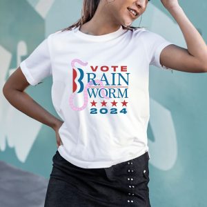 Vote Brain Worm 2024 T Shirt 1