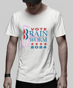 Vote Brain Worm 2024 T Shirt 2