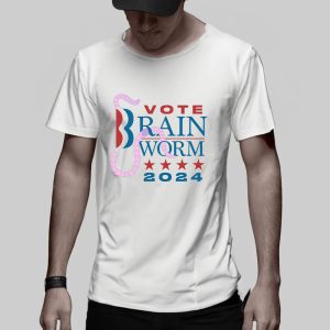 Vote Brain Worm 2024 T Shirt 2