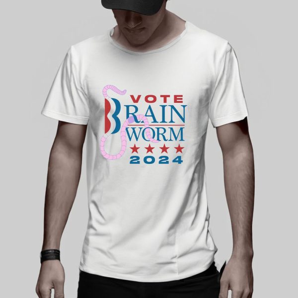 Vote Brain Worm 2024 T-Shirt