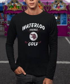 Waterloo Vikings Golf Logo T Shirt 2