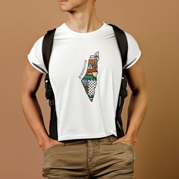 Wear It Proud Palestine Map Colourful Free Palestine Shirts