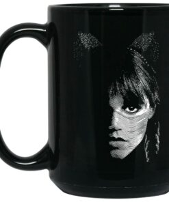 Wednesday Addams Cat Mugs 2