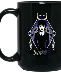 Wednesday Nevermore Raven Mirror Mugs 2