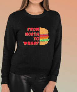 Wharf Face Cartoon Burger T Shirt 1