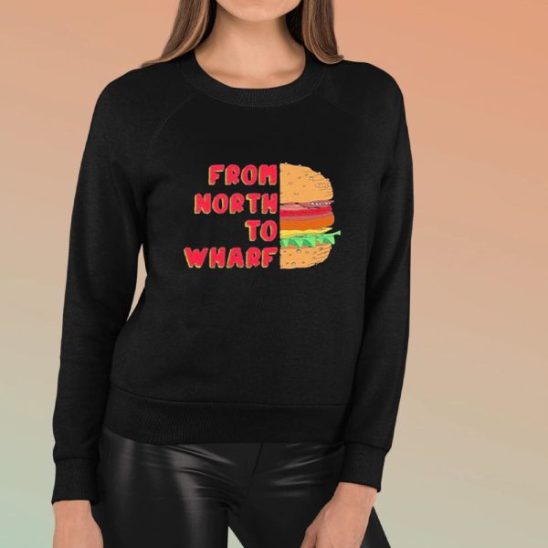 Wharf Face Cartoon Burger T-Shirt