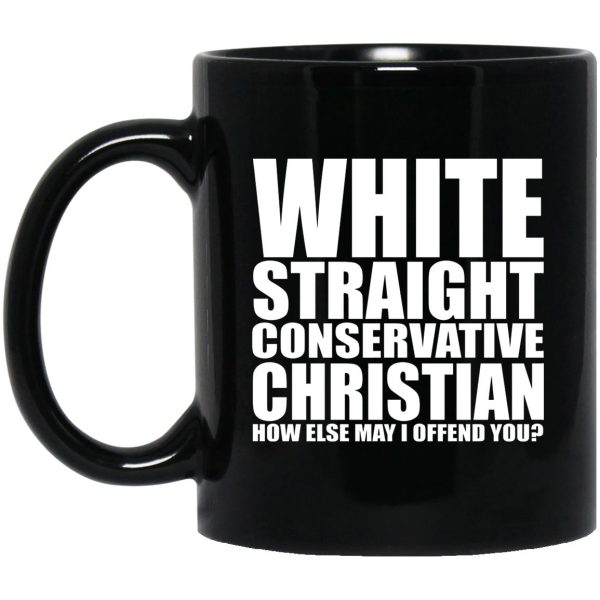 White Straight Conservative Christian Mugs