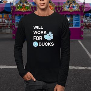 Will Work For Bucks Technology Coin T-shirt