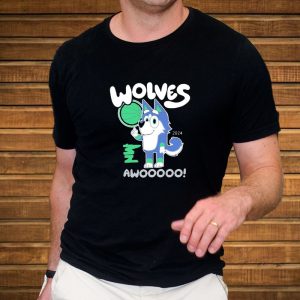 Wolves Awoo Bluey T Shirt 2