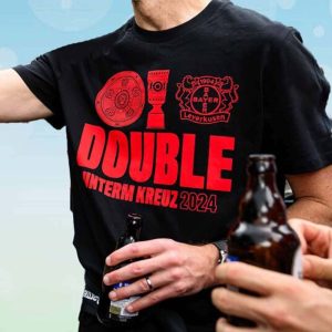 Xabi Alonso Leverkusen Double Unterm Krez 2024 T Shirt 1