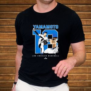 Yoshinobu Yamamoto Mlbpa Los Angeles Baseball Signature T Shirt 2