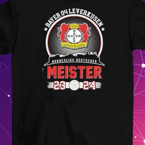 bayer 04 Leverkusen Bundesliga Deutscher Meister 2023-2024 T-Shirt