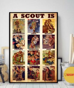 A Scout law poster canvas 1
