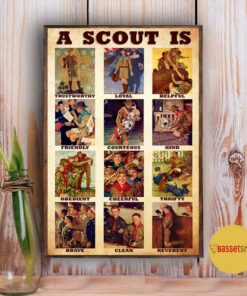 A Scout law poster canvas 4