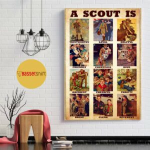 A Scout law poster canvas 5