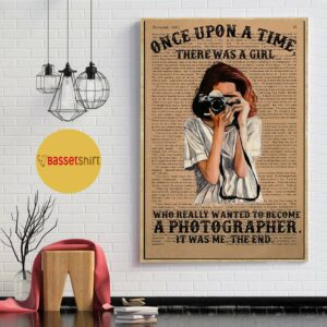 A girl wanted become a photographer poster