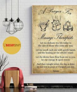 A prayer for massage therapists poster canvas 1