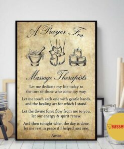 A prayer for massage therapists poster canvas 1 A prayer for massage therapists poster canvas 2