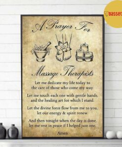 A prayer for massage therapists poster canvas 2 A prayer for massage therapists poster canvas 3