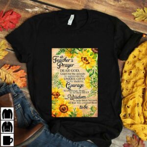 A teacher prayer sunflower poster canvas 4