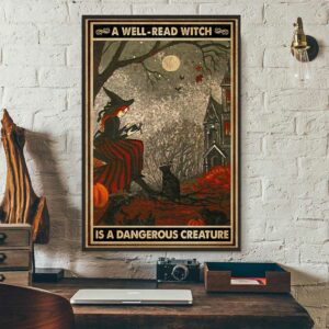 A well read witch is dangerous creature poster