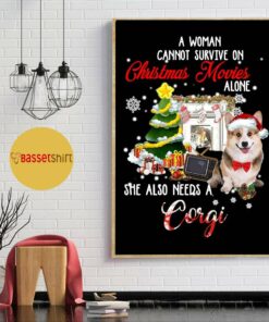 A woman needs a corgi to survive on Christmas movies poster 1