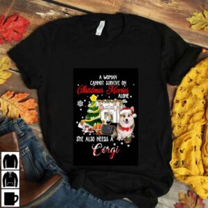 A woman needs a corgi to survive on Christmas movies poster