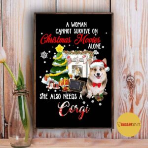 A woman needs a corgi to survive on Christmas movies poster 3