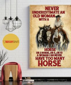 A woman never can have too many horses poster 1