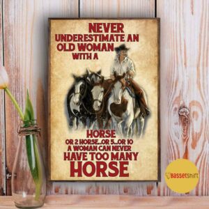 A woman never can have too many horses poster 5