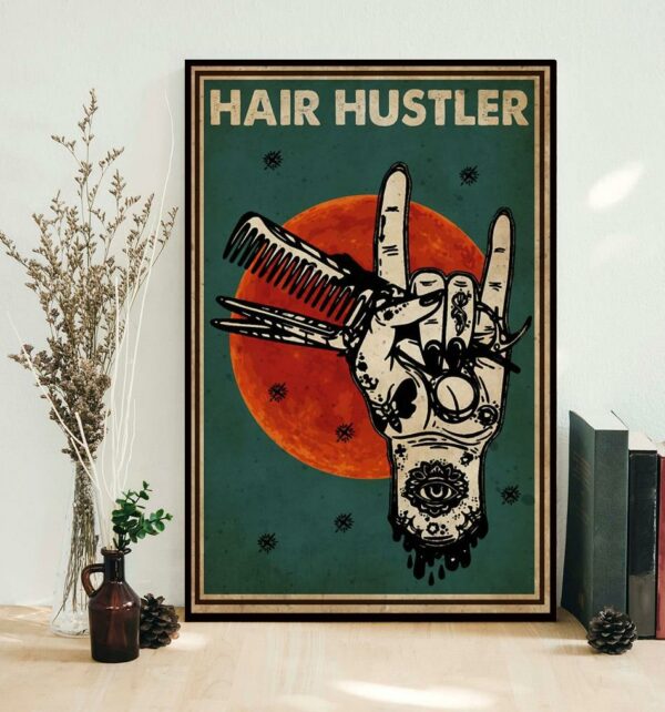 ASL love hair hustler poster canvas