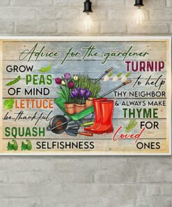 Advice for the gardener print canvas 1 Advice for the gardener print canvas 2