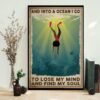 African American into the ocean i go to lose my mind and find my soul poster