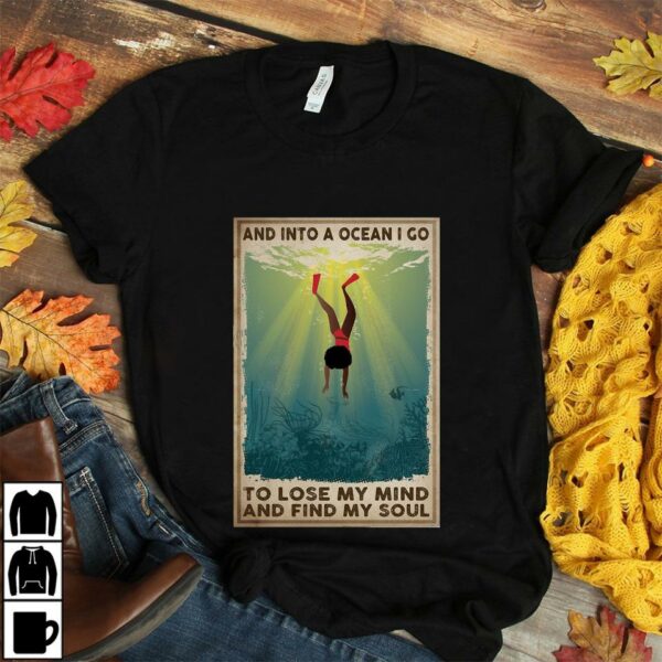 African American into the ocean i go to lose my mind and find my soul poster