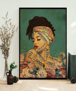 African girl lose your mind find your soul canvas 1