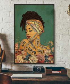 African girl lose your mind find your soul canvas 3