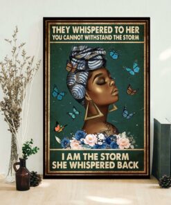 Afro Queen they whispered to her poster 1