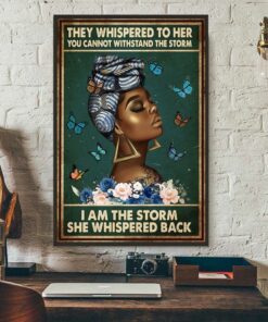 Afro Queen they whispered to her poster 3