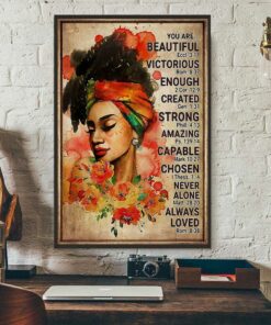 Afro girl you are beautiful victorious poster canvas 2 Afro girl you are beautiful victorious poster canvas 3