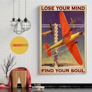 Air racing lose your mind find your soul vertical poster