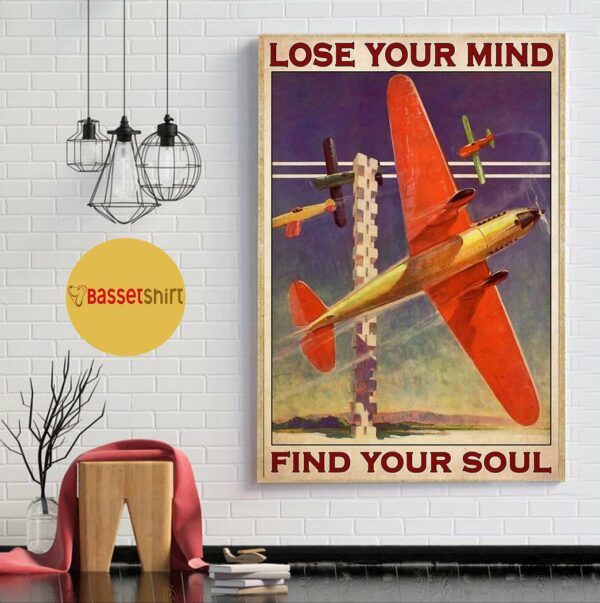 Air racing lose your mind find your soul vertical poster