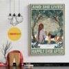 Airedale Dog and she lived happily ever after poster
